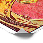 Vintag Floral Mucha Poster (Ecke)