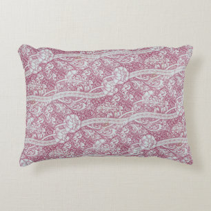 Vintag Floral Pink White Blume John Henry Dearl Dekokissen