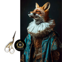 Vintag Floral Romeo Julia Fox Decoupage