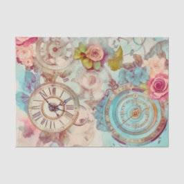Vintag Floral Steampunk Seidenpapier