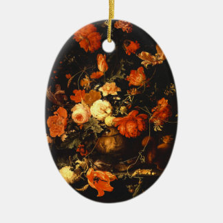 Vintag Floral Still Life - Abraham Mignon Keramikornament