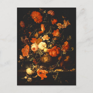 Vintag Floral Still Life - Abraham Mignon Postkarte