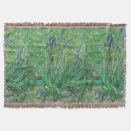 Vintag Floral Van Gogh Iris Decke
