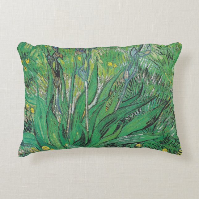 Vintag Floral Van Gogh Iris Dekokissen (Vorderseite)