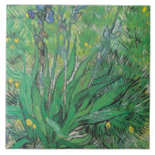 Vintag Floral Van Gogh Iris Fliese (Vorderseite)