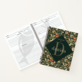 Vintag Floral William Morris Familienrezept Notizblock (Innenseite)