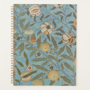 Vintag Floral William Morris Frucht Blauer Blume Planer