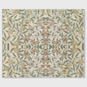 Vintag Floral William Morris Fruit Geschenkpapier (Flach)