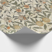 Vintag Floral William Morris Fruit Geschenkpapier (Ecke)