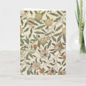 Vintag Floral William Morris Fruit Karte (Rückseite)