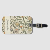 Vintag Floral William Morris Gepäckanhänger (Vorderseite (Horizontal))