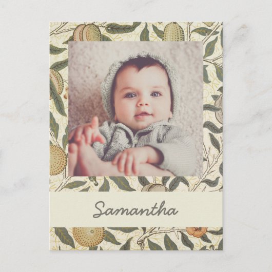 Vintag Floral William Morris Postkarte (Vorderseite)