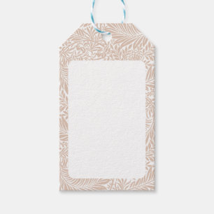 Vintag Floral William Morris Willow Bough Beige Geschenkanhänger