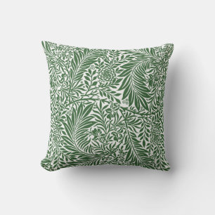 Vintag Floral William Morris Willow Bough Green Kissen
