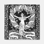 Vintag Floral Wreath Magnet (Vorne)