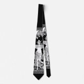 Vintag Floral Wreath Necktie Krawatte (Vorderseite)