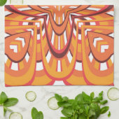 Vintag florale Retro nahtlos Handtuch (Gefaltet)
