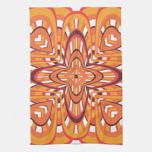 Vintag florale Retro nahtlos Handtuch (Vertikal)