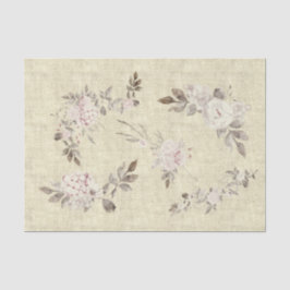 Vintag florale rustikale seidenpapier