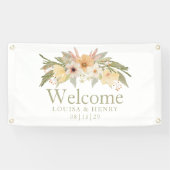 Vintag Florals Begrüßungsbanner Banner (Horizontal)
