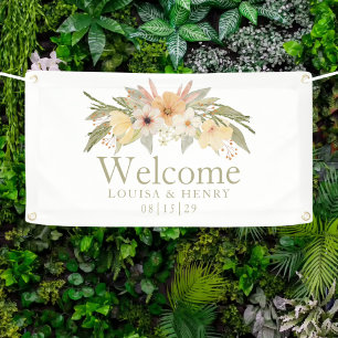 Vintag Florals Begrüßungsbanner Banner