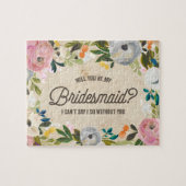 Vintag Florals | Bridesmaid Puzzle (Horizontal)