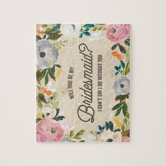 Vintag Florals | Bridesmaid Puzzle (Vertikal)