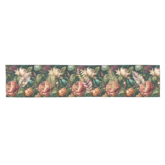 Vintag Florals Kurzer Tischläufer (Horizontal)