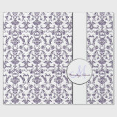 Vintag Florentine Damask (Lilac) Geschenkpapier (Flach)