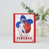 Vintag Florenz 1930 Postkarte (Stehend Vorderseite)