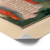 Vintag Florenz Italien Karte (1755) Poster (Ecke)