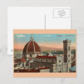 Vintag Florenz Italien Kathedrale Postkarte (Vorne/Hinten)