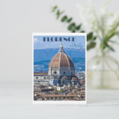 Vintag Florenz - Italien Kathedrale Postkarte (Stehend Vorderseite)