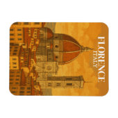Vintag Florenz Italien Reisebericht Magnet (Horizontal)