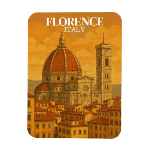 Vintag Florenz Italien Reisebericht Magnet
