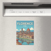 Vintag Florenz Italien Reisen Magnet (In Situ (Geschirrspüler))