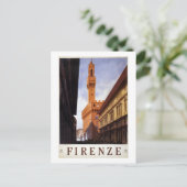 Vintag Florenz Italien Reisen Postkarte (Stehend Vorderseite)