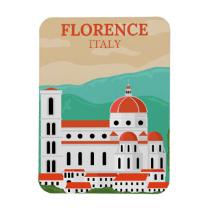 Vintag Florenz Italien Reisen Souvenir Magnet