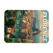 Vintag Florenz Italien Skyline Travel Magnet (Horizontal)