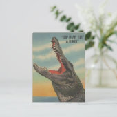VINTAG FLORIDA ALLIGATOR POSTCARD POSTKARTE (Stehend Vorderseite)