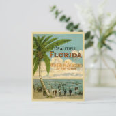 Vintag Florida Beachgoers 1922 Postkarte (Stehend Vorderseite)