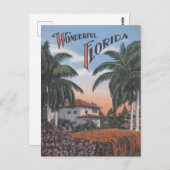 Vintag Florida Broschüre Postkarte (Vorne/Hinten)