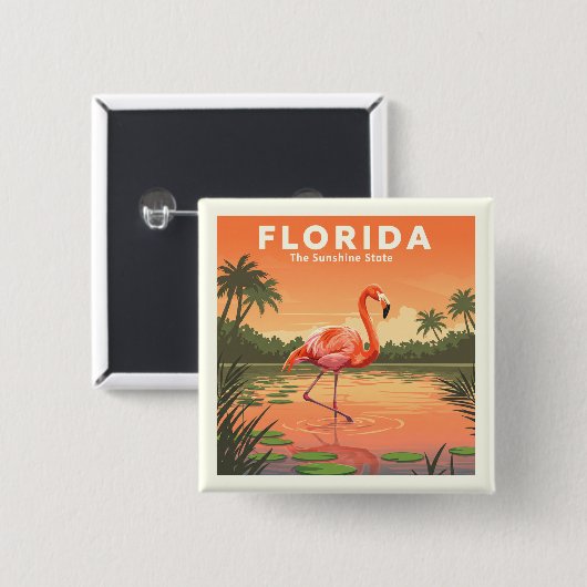 Vintag Florida Button (Vorne & Hinten)