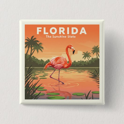 Vintag Florida Button (Vorderseite)