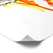 Vintag Florida Flamingos Travel Poster (Ecke)