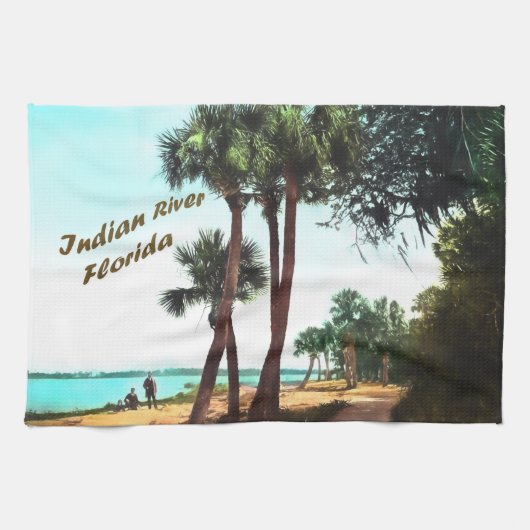 Vintag Florida Geschirrtuch (Horizontal)