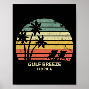 Vintag Florida Golf Breeze Beach T Shirt Cool Ref Poster