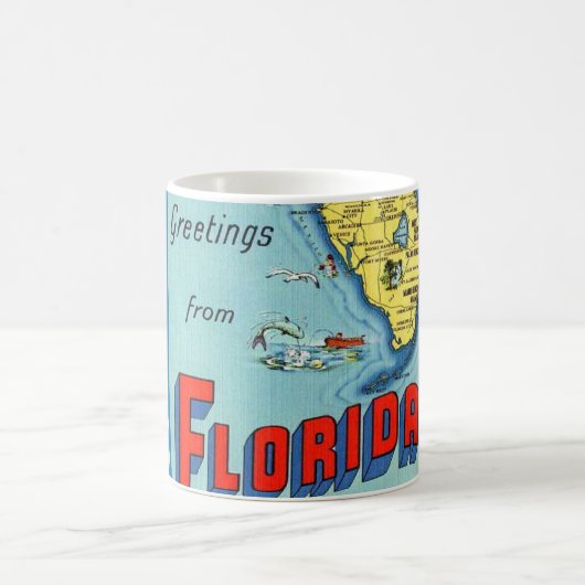 Vintag Florida Greetings Florida Tasse (Mittel)