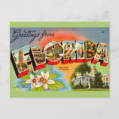 Vintag Florida Gruß Postkarte (Vorderseite)