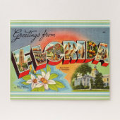 Vintag Florida Gruß Puzzle (Horizontal)